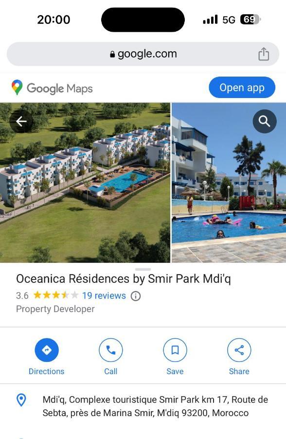 Smir Park Apartment Mdi'Q , Marina Smir, Oceanica Ngoại thất bức ảnh